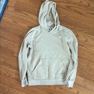 Adidas Tan Hoodie Sweatshirt with Soft Cotton Blend